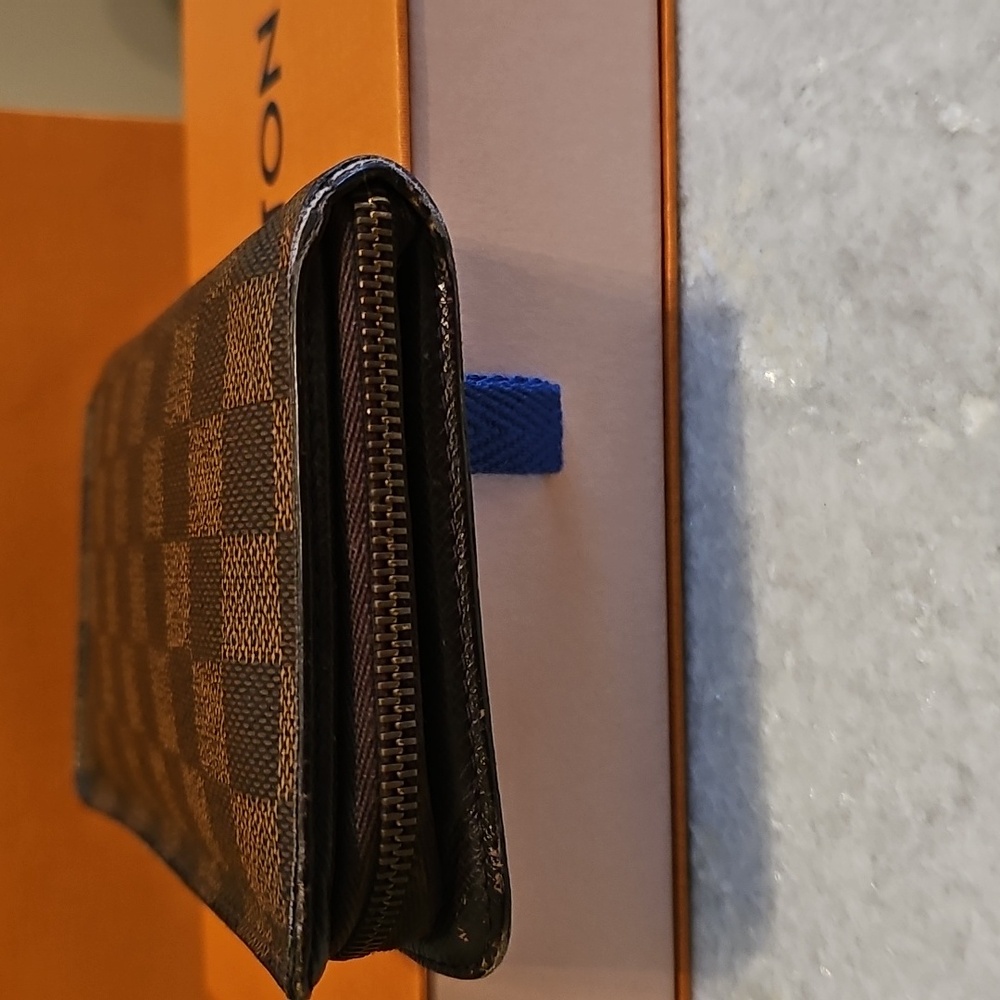💯AUTHENTIC💯 Louis Vuitton Damier Ebene ZIPPY Wallet - Picture 4 of 13